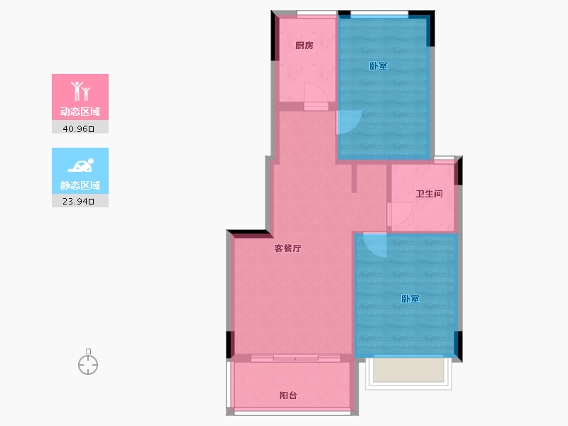 浙江省-嘉兴市-鸿翔·银杏里-58.00-户型库-动静分区