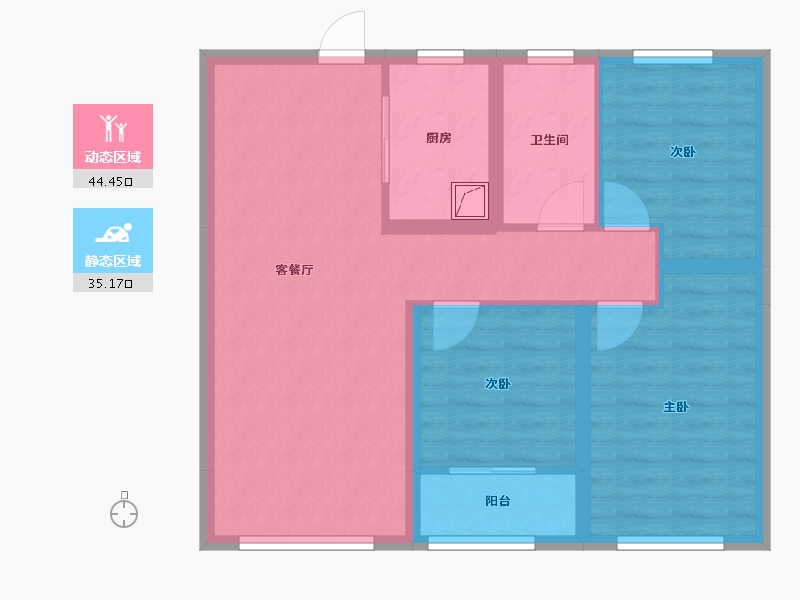 山东省-济南市-济南融创文旅城-70.54-户型库-动静分区