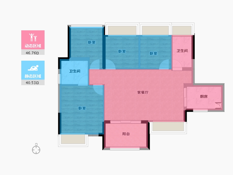 广东省-广州市-大华城东郡-78.08-户型库-动静分区