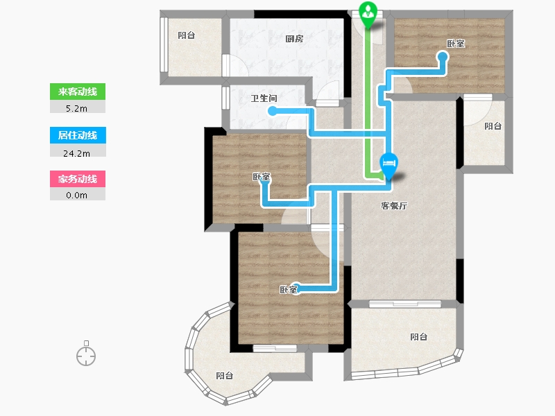 河南省-商丘市-东方巴黎-91.30-户型库-动静线