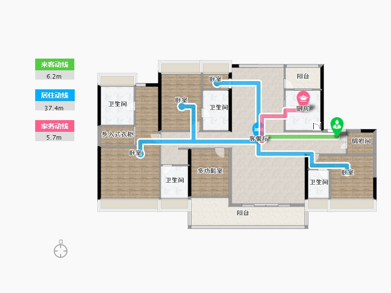 广东省-广州市-颐德湾尚-212.00-户型库-动静线