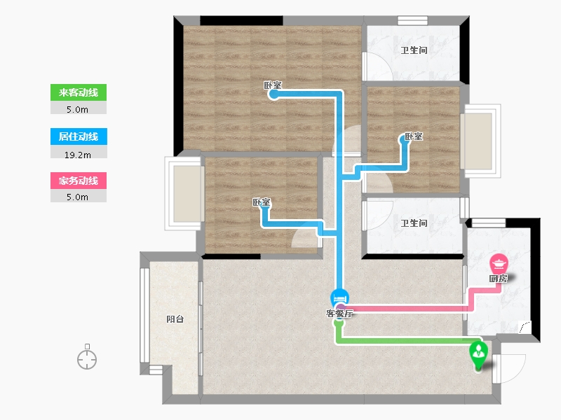 广东省-东莞市-冠科泊樾湾-79.43-户型库-动静线