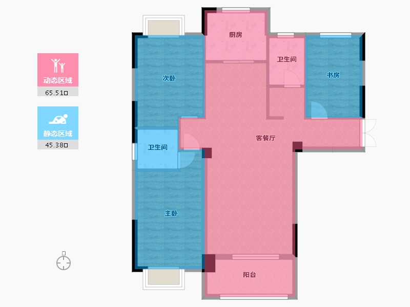 河南省-信阳市-光州新城-100.48-户型库-动静分区