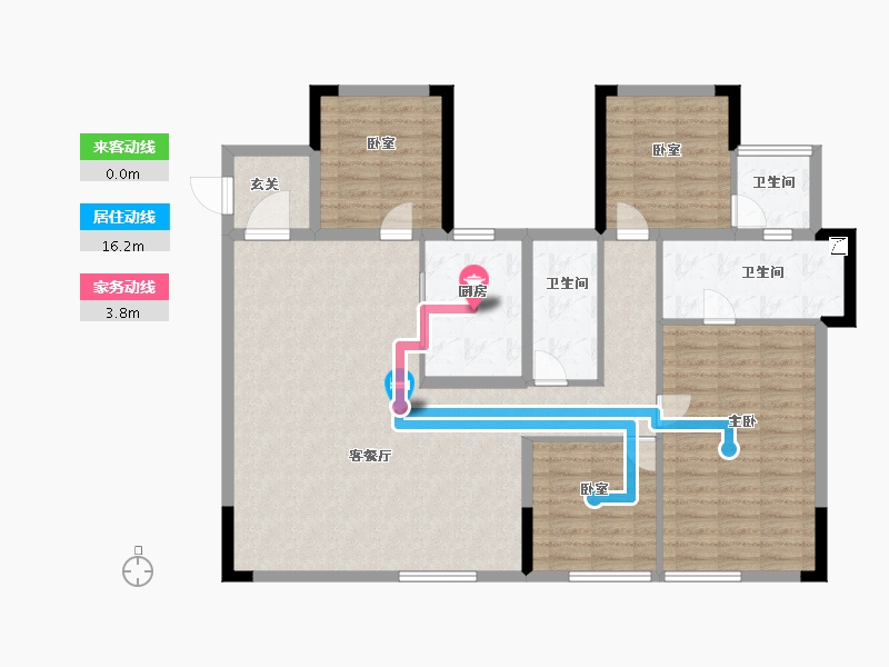 湖北省-黄冈市-黄州澳海府-118.00-户型库-动静线