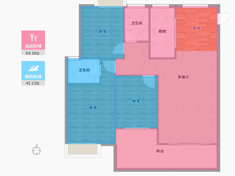 湖南省-邵阳市-江山如画-102.71-户型库-动静分区