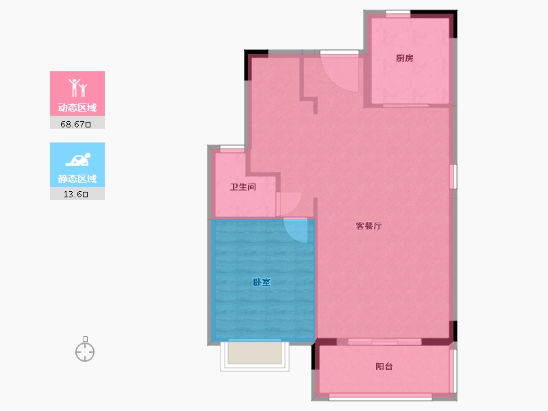 广东省-梅州市-梅州富力雁山湖-75.11-户型库-动静分区