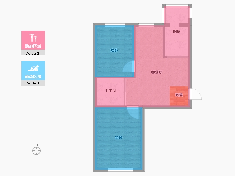 吉林省-长春市-君悦华庭-48.30-户型库-动静分区