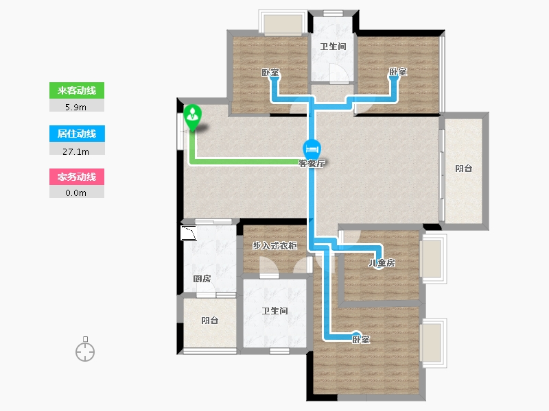 广东省-深圳市-宝能城-128.51-户型库-动静线