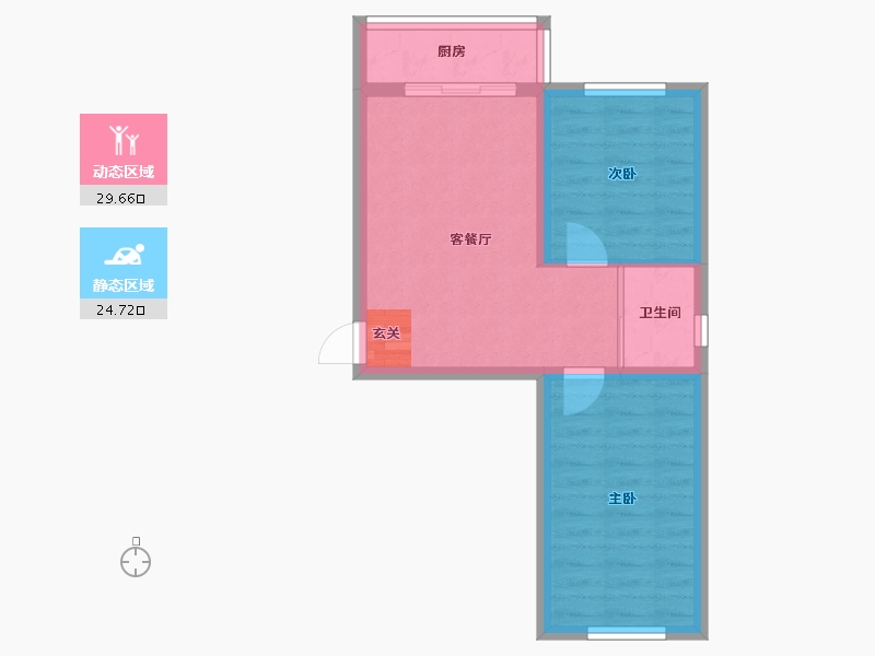 吉林省-长春市-君悦华庭-48.53-户型库-动静分区