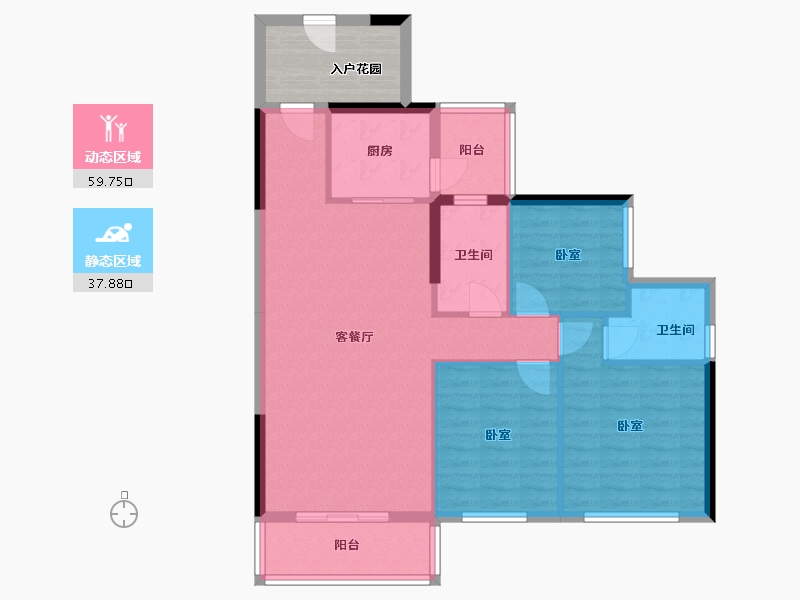 广东省-河源市-华达国际-94.65-户型库-动静分区