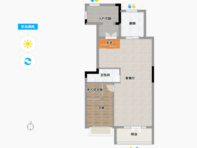 山东省-泰安市-泰山院子-88.68-户型库-采光通风