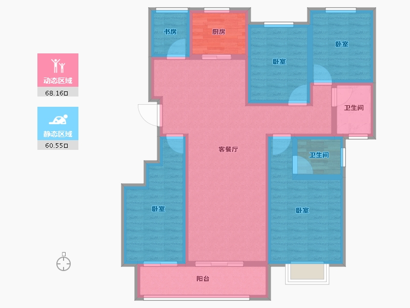 河南省-开封市-东方九号院-113.98-户型库-动静分区