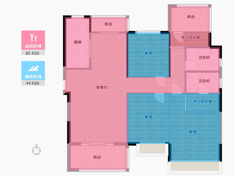 湖南省-衡阳市-佳兆业悦峰-117.00-户型库-动静分区