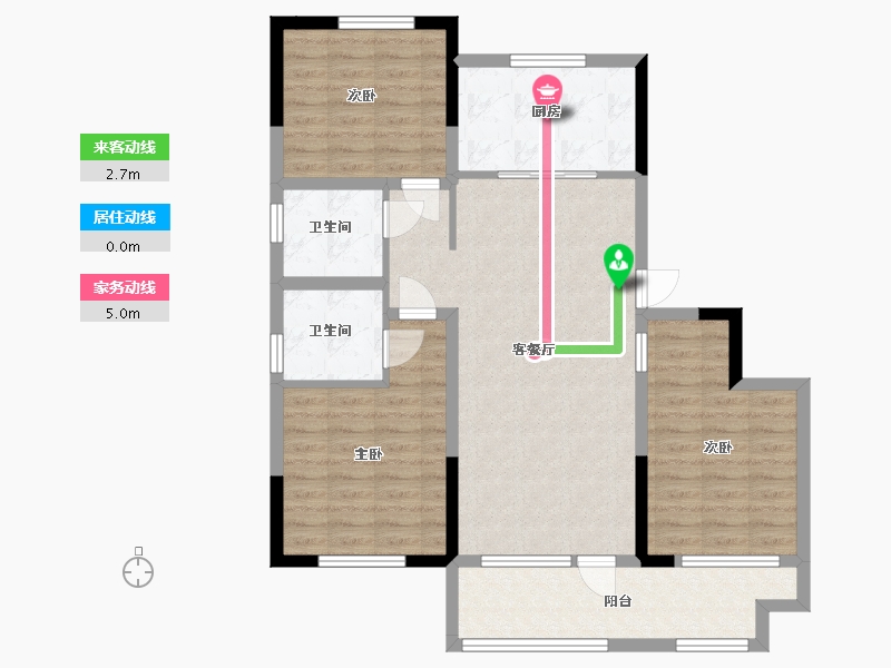 山东省-青岛市-高实·合苑-93.60-户型库-动静线