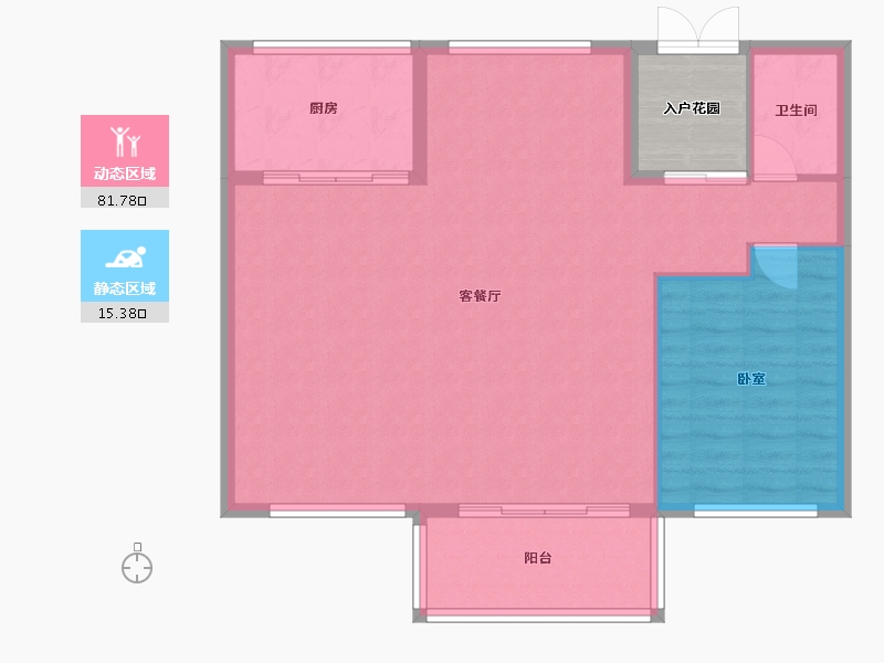 浙江省-嘉兴市-龙湖天宸原著-94.69-户型库-动静分区