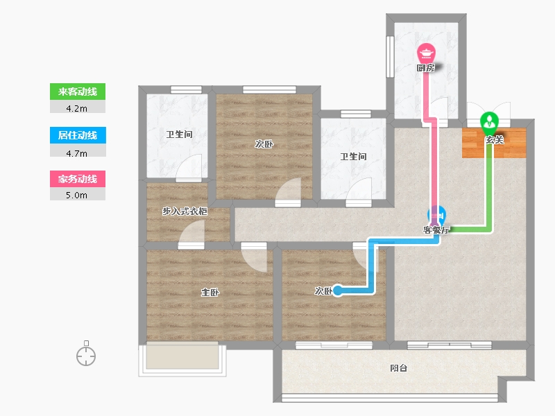 山东省-泰安市-智谷·时代云著-92.99-户型库-动静线