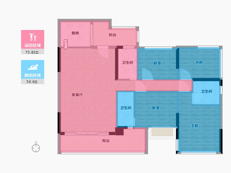 广东省-清远市-中金城投·九龙湾-117.01-户型库-动静分区