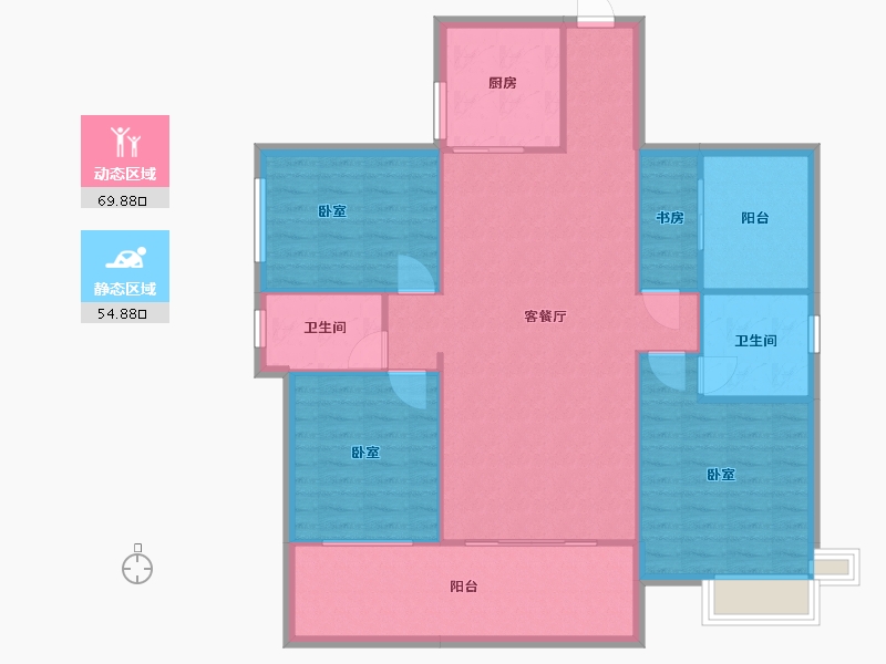 湖南省-衡阳市-新时代广场-114.63-户型库-动静分区