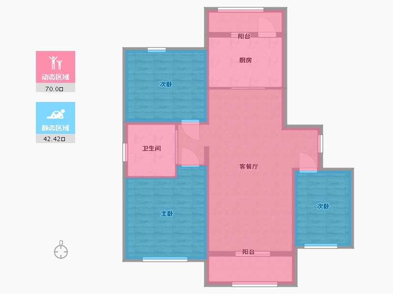 山东省-烟台市-祥和苑棠樾-101.01-户型库-动静分区