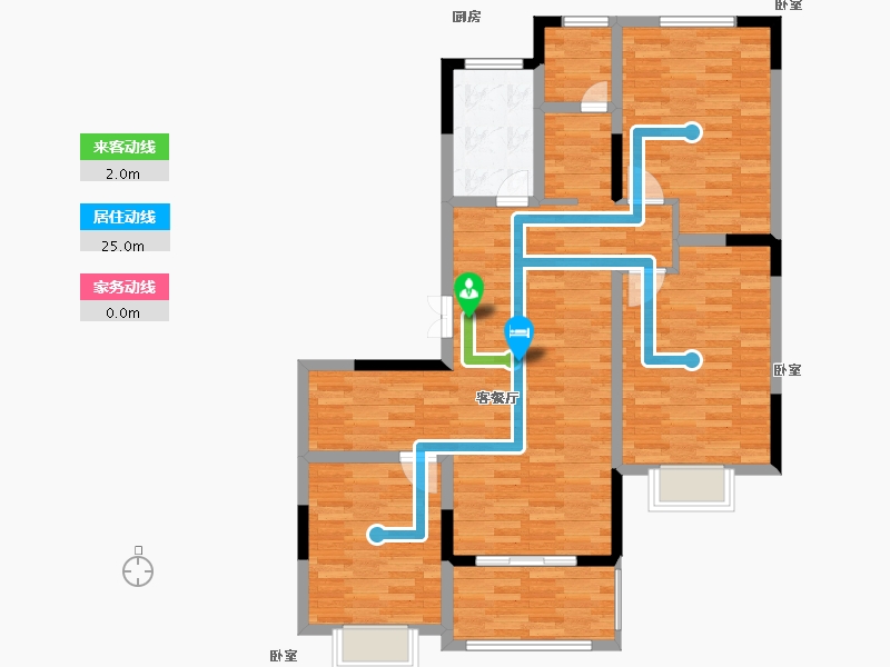 河南省-开封市-长基雁月湾-100.26-户型库-动静线