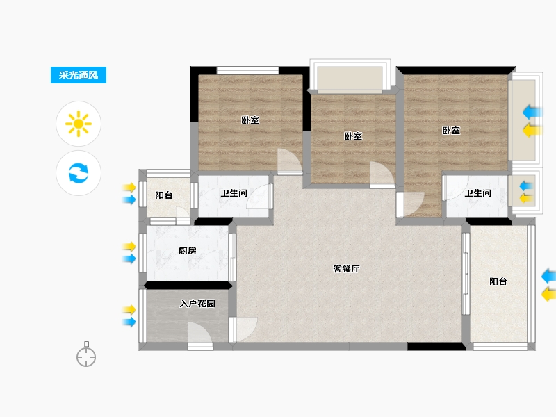 广东省-河源市-新河中央-84.00-户型库-采光通风