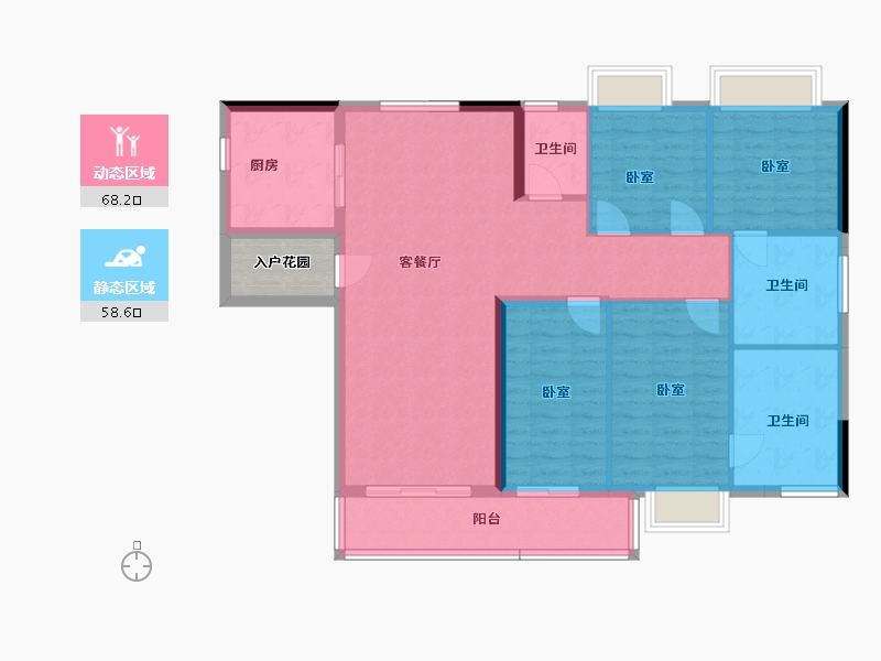 广东省-河源市-星光·源江学苑-118.58-户型库-动静分区