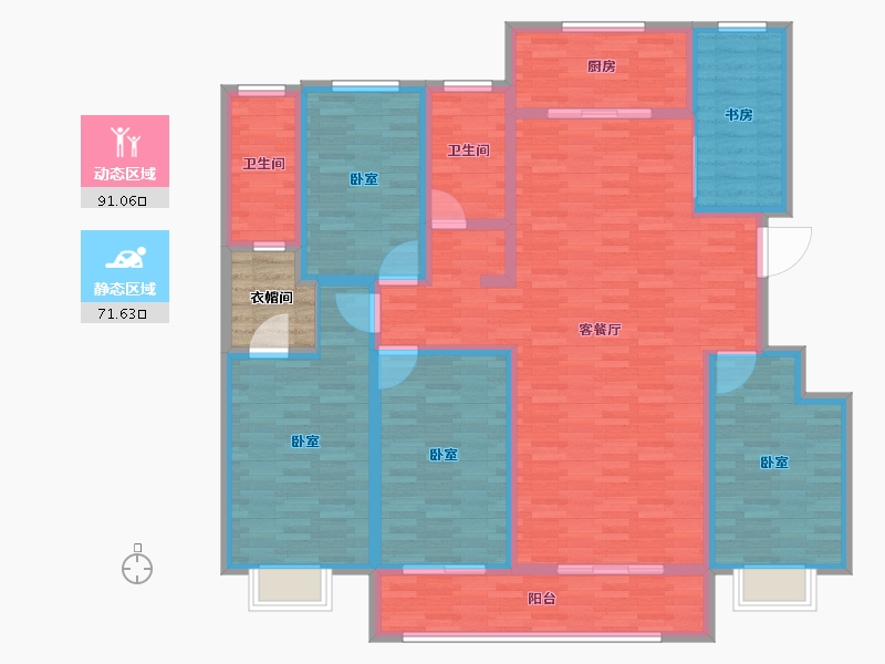 河南省-开封市-东方九号院-150.00-户型库-动静分区