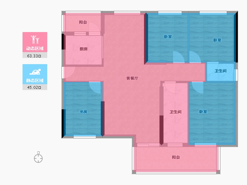 广东省-河源市-华达国际-96.76-户型库-动静分区