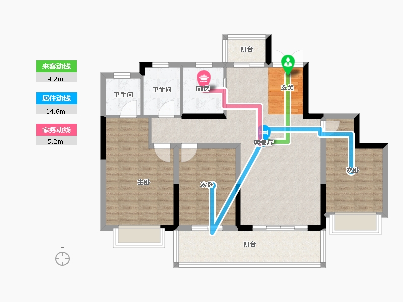 河南省-平顶山市-广诚·美林府-98.00-户型库-动静线