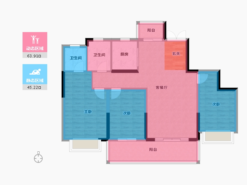 河南省-平顶山市-广诚·美林府-98.00-户型库-动静分区