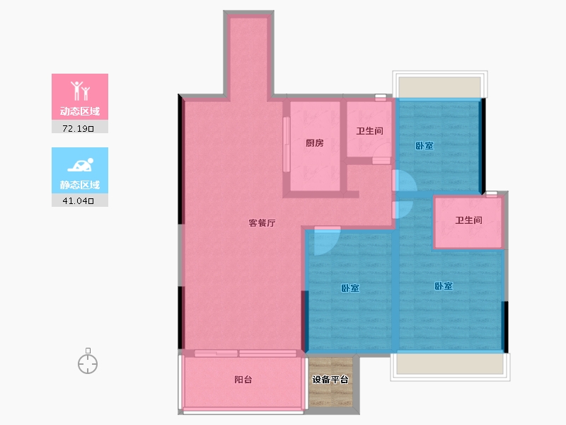 湖南省-衡阳市-国贸·前海湾-103.00-户型库-动静分区