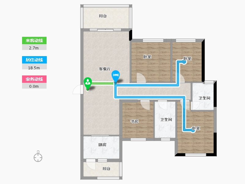 广东省-河源市-华达国际-105.26-户型库-动静线