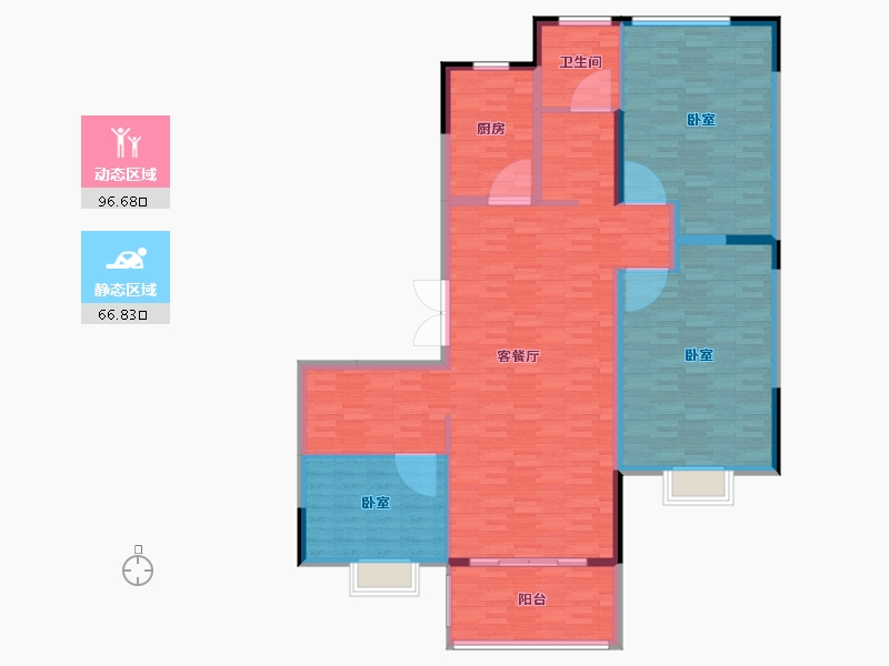 河南省-开封市-长基雁月湾-150.67-户型库-动静分区