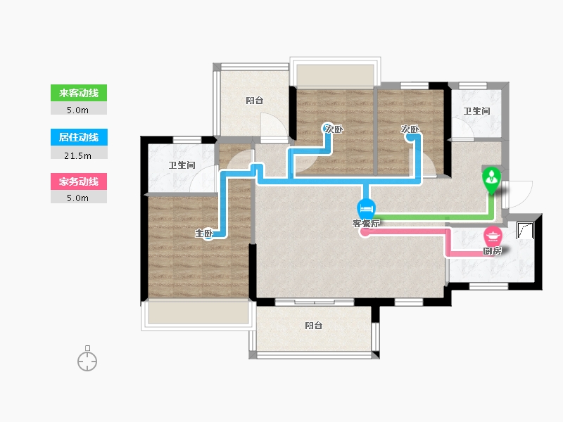 广东省-清远市-信业郡城-83.00-户型库-动静线