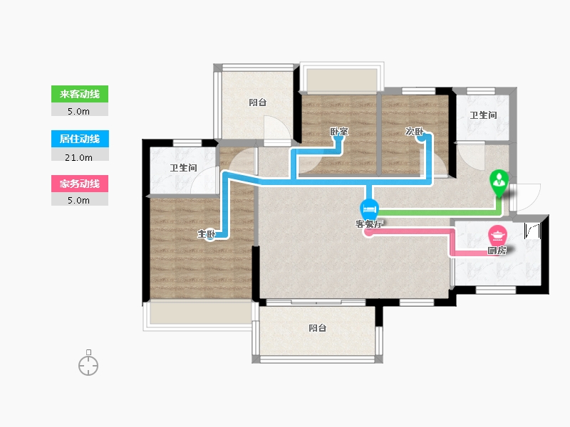 广东省-清远市-信业郡城-83.00-户型库-动静线