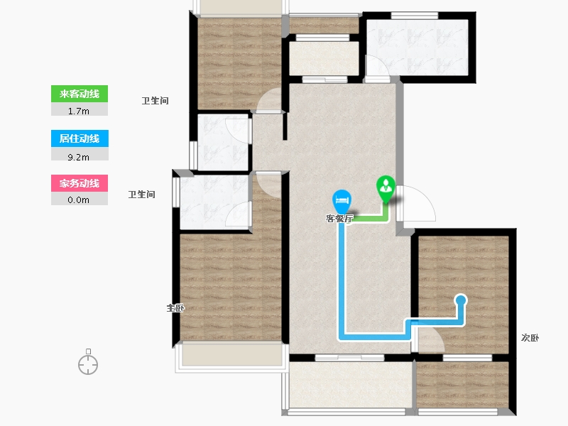 湖南省-张家界市-博泰·状元府-103.40-户型库-动静线