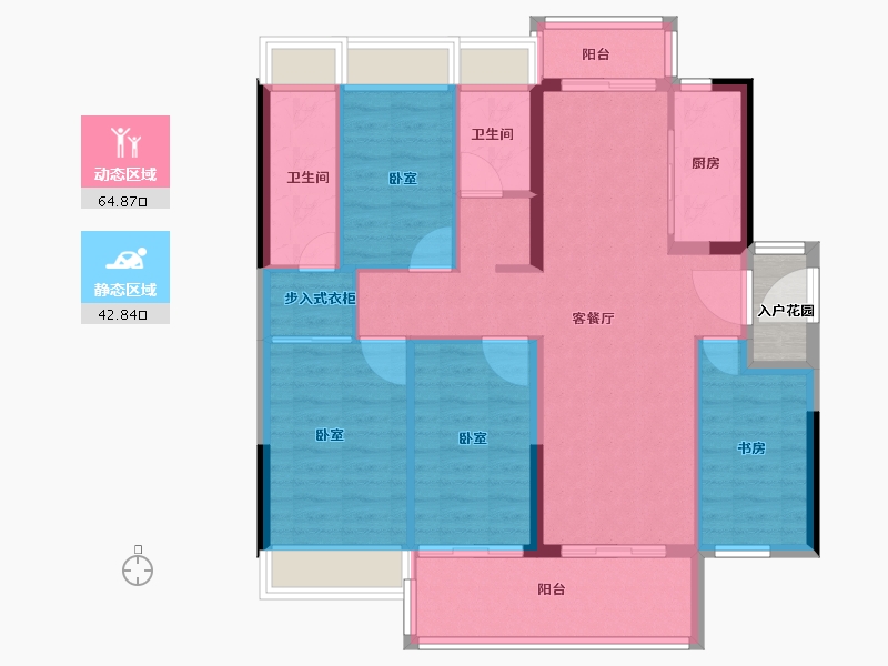 广东省-广州市-阳光城兰园·翡澜花园-99.00-户型库-动静分区