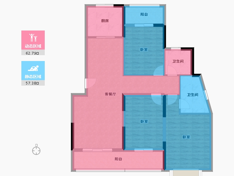 湖南省-衡阳市-翰林园-108.03-户型库-动静分区