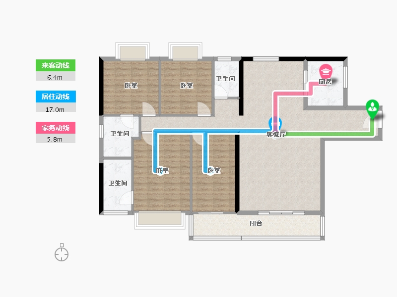 广东省-河源市-星光·源江学苑-127.66-户型库-动静线