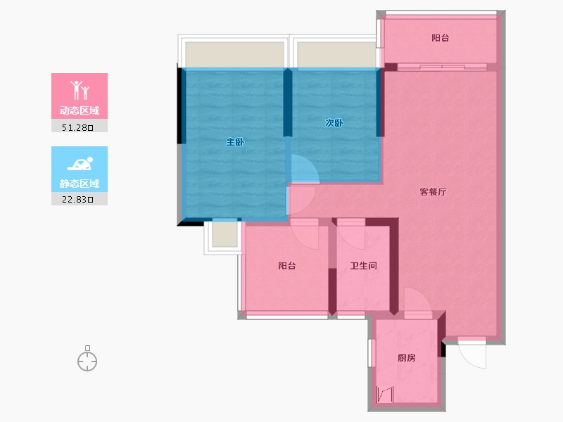 广东省-清远市-信业郡城-65.00-户型库-动静分区