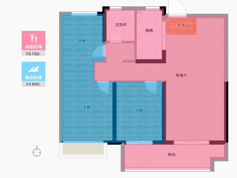 山东省-泰安市-五岳风华-84.00-户型库-动静分区