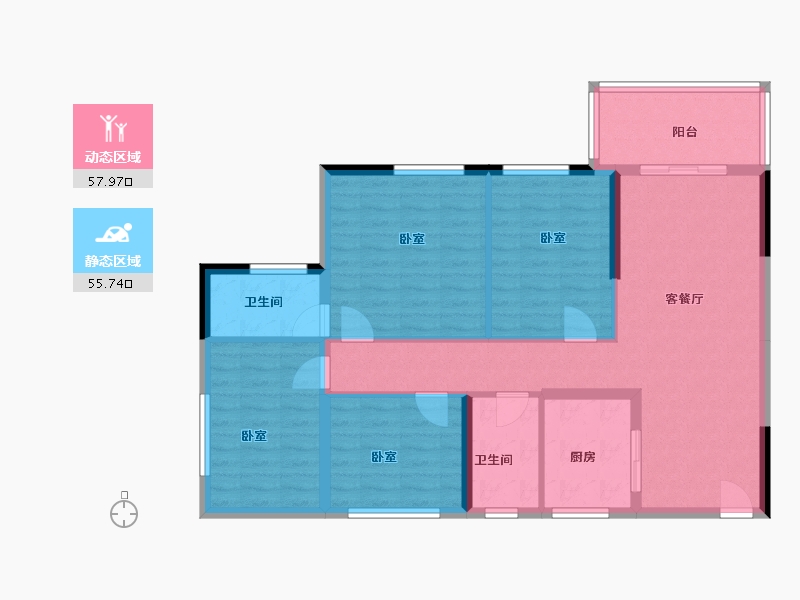 广东省-河源市-华达国际-102.39-户型库-动静分区