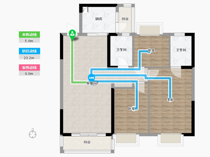 广东省-清远市-恒大世纪生态城-96.00-户型库-动静线