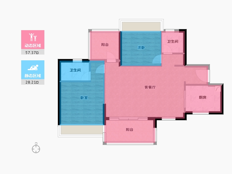 广东省-清远市-信业郡城-77.00-户型库-动静分区