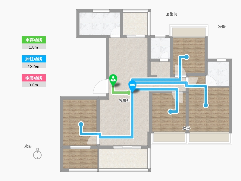 湖南省-张家界市-博泰·状元府-112.93-户型库-动静线