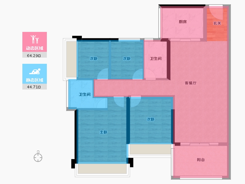 广东省-湛江市-地标海东广场-97.77-户型库-动静分区