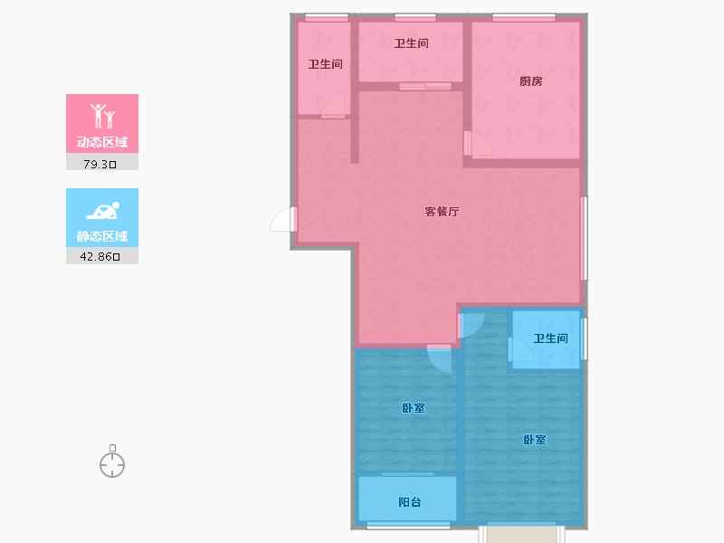 山东省-聊城市-金凤华府-109.99-户型库-动静分区