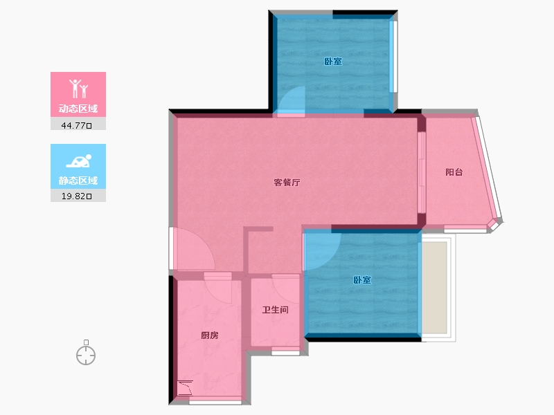 广东省-广州市-保利梦想城-57.00-户型库-动静分区