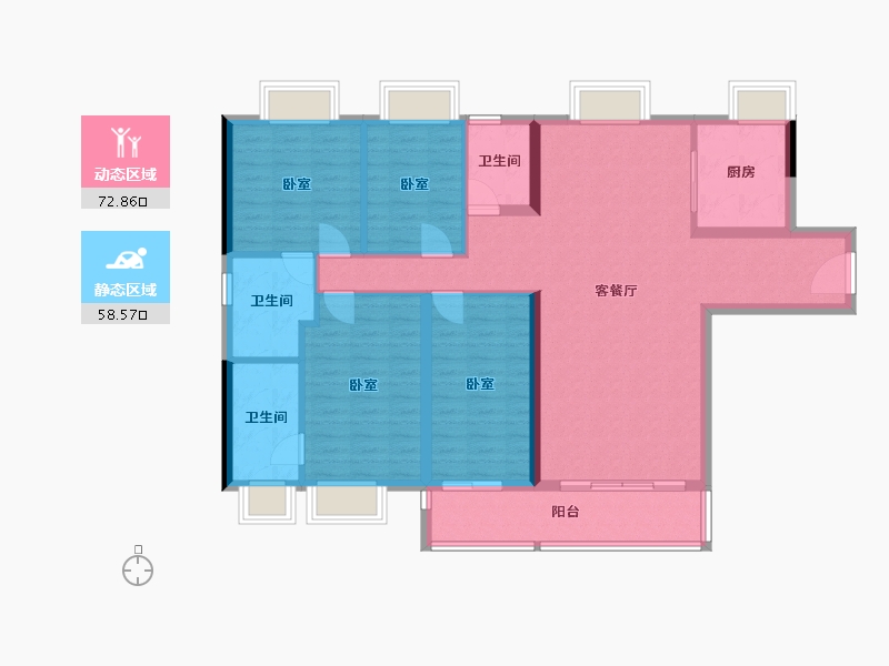 广东省-河源市-星光·源江学苑-118.90-户型库-动静分区