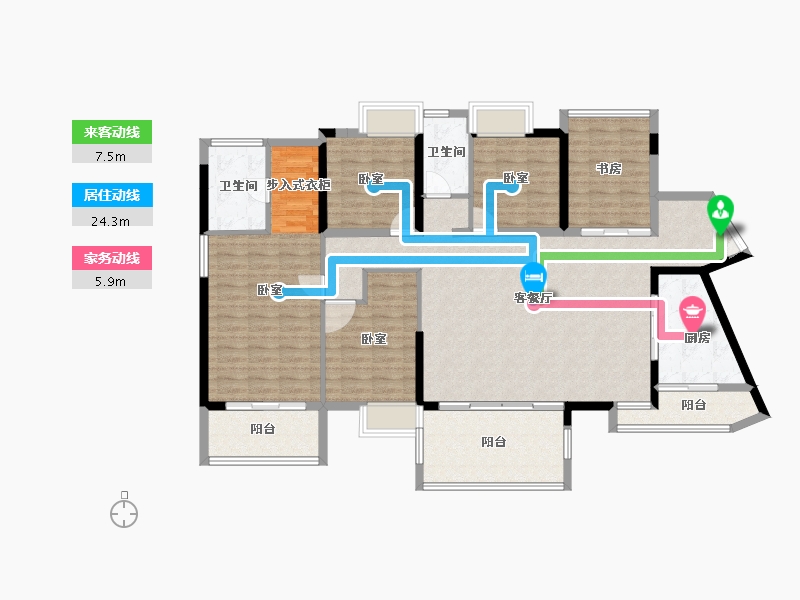 广东省-深圳市-满京华喜悦里-141.09-户型库-动静线